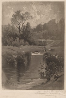 An Old Dam Near Montrose, 1891. Creator: James David Smillie.