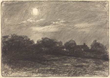 Evening, Farm Landscape, 1870s. Creator: William Morris Hunt.