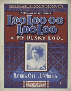 'Loo-loo-oo-loo loo or my dusky Loo', 1901. Creator: Unknown.