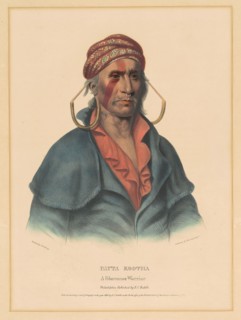Payta Kootha, a Shawnee Warrior, 1836. Creator: Albert Newsam.