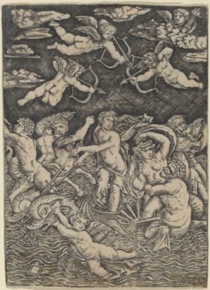 The Triumph of Galatea, c. 1520. Creator: Peregrino da Cesena.