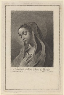 Trinitatis delicia Virgo Maria. Creator: Marco Alvise Pitteri.