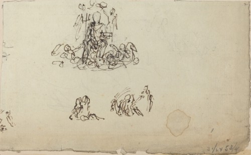 Study of Neptune and Sea Creatures (?). Creator: John Flaxman.