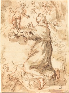 The Christ Child Appearing to Saint Francis. Creator: Unknown.