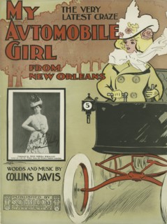 'My automobile girl from New Orleans', 1900. Creator: Unknown.