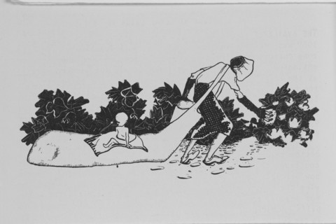 Migratory cotton picker with her baby, 1939. Creator: Unknown.
