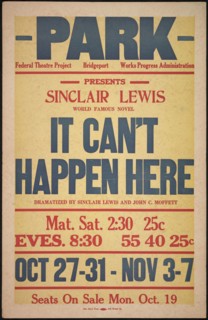 It Can't Happen Here, Bridgeport, CT, [193-]. Creator: Unknown.