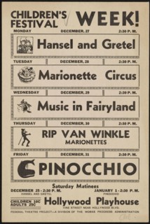 Children's Festival, Week! Los Angeles, 1937. Creator: Unknown.