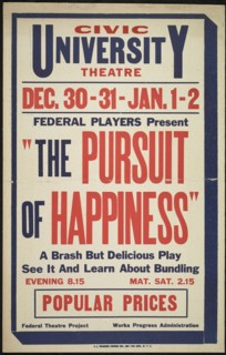 The Pursuit of Happiness, Syracuse, NY, 1936. Creator: Unknown.
