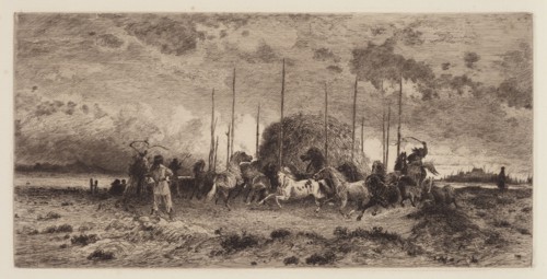 Harvest at San Juan, New Mexico, c. 1883. Creator: Peter Moran.