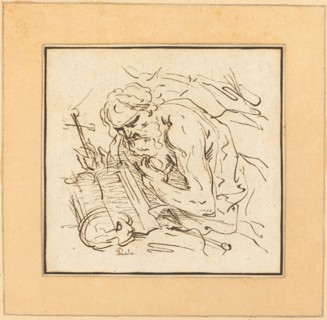Saint Jerome, published 1782. Creator: Johann Gottlieb Prestel.