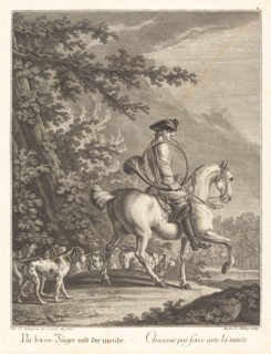 Huntsman with a Pack of Hounds. Creator: Johann Elias Ridinger.