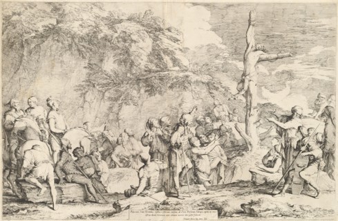 The Crucifixion of Polycrates, c. 1662. Creator: Salvator Rosa.