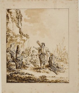Copy of Halte de Calmouks, c. 1772. Creator: John Kirby Baldrey.