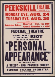 Personal Appearance 1, Peekskill, NY, [1930s]. Creator: Unknown.