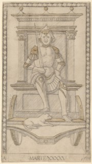 Marte (Mars), c. 1465. Creator: Master of the E-Series Tarocchi.