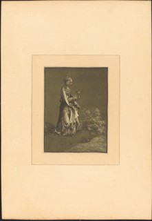 Saint Barbara, published 1782. Creator: Johann Gottlieb Prestel.