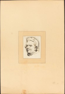 Head of a Man, published 1782. Creator: Johann Gottlieb Prestel.