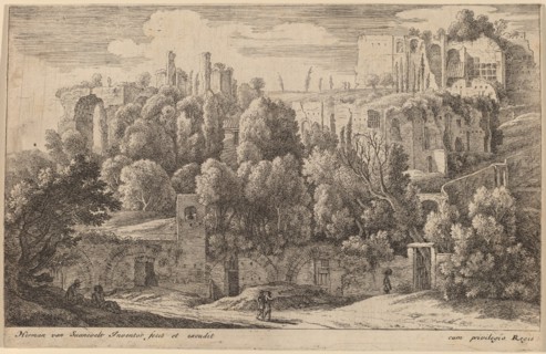 Antique Ruins of an Amphitheatre. Creator: Herman van Swanevelt.
