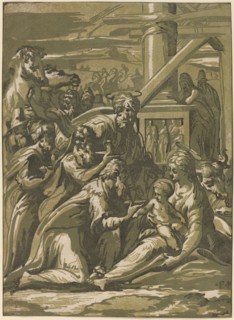 The Adoration of the Magi. Creator: Giuseppe Nicola Rossigliani.