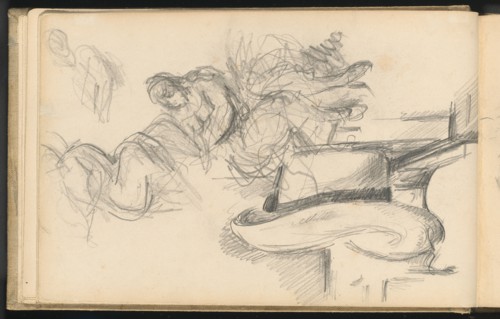Studies Including a Straw Hat, 1895/1898. Creator: Paul Cezanne.