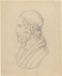 Classical Portrait Bust of a Bearded Man. Creator: John Flaxman.