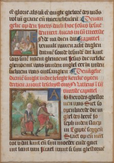 Manuscript Leaf from a Book of Hours, c. 1430. Creator: Unknown.