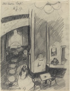 Das leere Café (The Empty Café), 1917. Creator: Walter Gramatté.