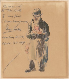 The Man with the Red Bible, 1919. Creator: George Benjamin Luks.