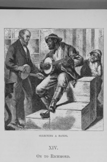 Selecting a banjo; [Richmond, Virginia], 1882. Creator: Unknown.