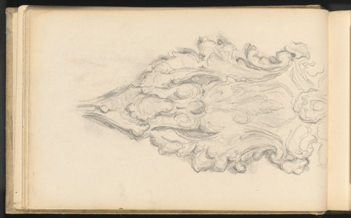 Study of a Decorative Ornament, 1879/1882. Creator: Paul Cezanne.