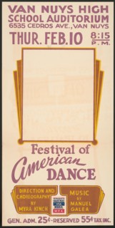 Festival of American Dance, Los Angeles, [193-]. Creator: Unknown.