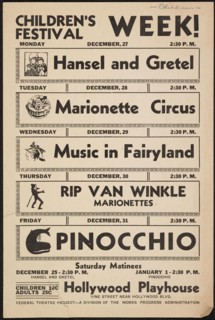 Children's Festival Week, Los Angeles, CA, 1937. Creator: Unknown.
