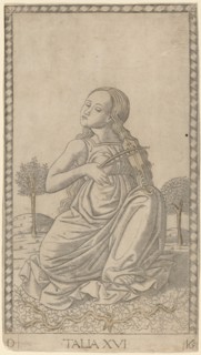 Talia (Thalia), c. 1465. Creator: Master of the E-Series Tarocchi.