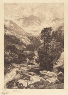 Mountain of the Holy Cross, Colorado, 1888. Creator: Thomas Moran.