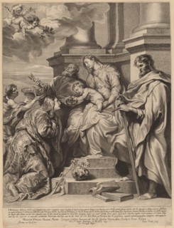 Saint Rosalia Crowned by the Child Jesus. Creator: Paulus Pontius.