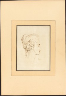 Head of a Woman, published 1782. Creator: Johann Gottlieb Prestel.