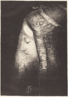 Profil de lumiere (Profile of light), 1886. Creator: Odilon Redon.