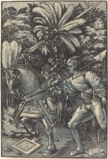 Knight and the Servant, c. 1518. Creator: Hans Wechtlin the Elder.