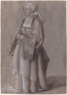 Young Woman in Netherlandish Dress, 1521. Creator: Albrecht Durer.