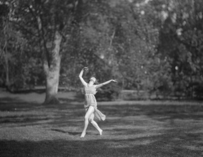 Elizabeth Duncan dancers and children, 1920 Creator: Arnold Genthe.