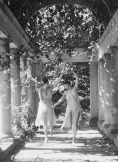 Elizabeth Duncan dancers and children, 1927 Creator: Arnold Genthe.