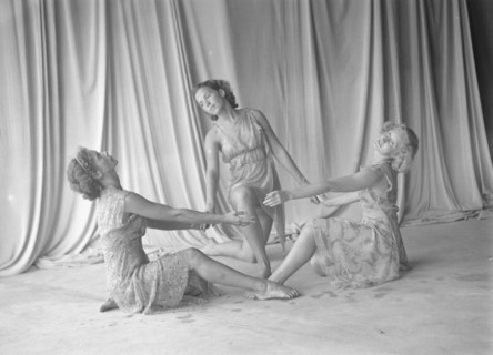 Elizabeth Duncan dancers and children, 1936 Creator: Arnold Genthe.