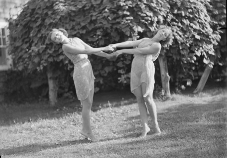 Elizabeth Duncan dancers and children, 1936 Creator: Arnold Genthe.