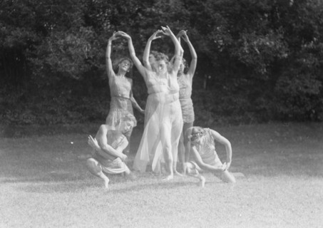 Elizabeth Duncan dancers and children, 1941 Creator: Arnold Genthe.