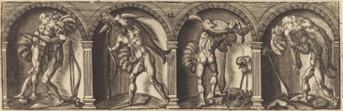 Les divers pourtraicts et figures XII, c. 1600. Creator: Master AD.