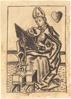 Saint Augustine, c. 1450/1460. Creator: Master with the Banderoles.