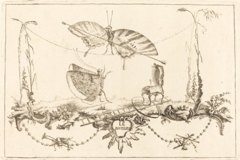 Le Bate, in or after 1756. Creator: Charles-Germain de Saint-Aubin.
