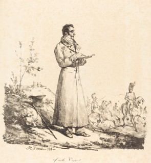 Carle Vernet, Full-Length, 1818. Creator: Emile Jean-Horace Vernet.