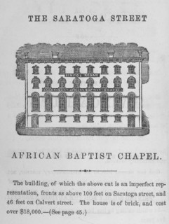 The Saratoga Street African Baptist Chapel, 1859. Creator: Unknown.
